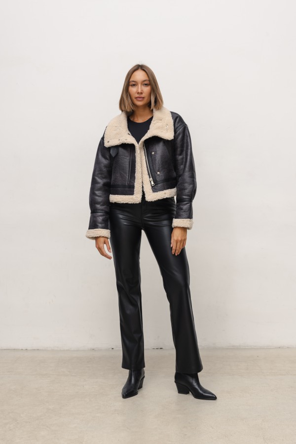 UD06 Shearling Jacket Black