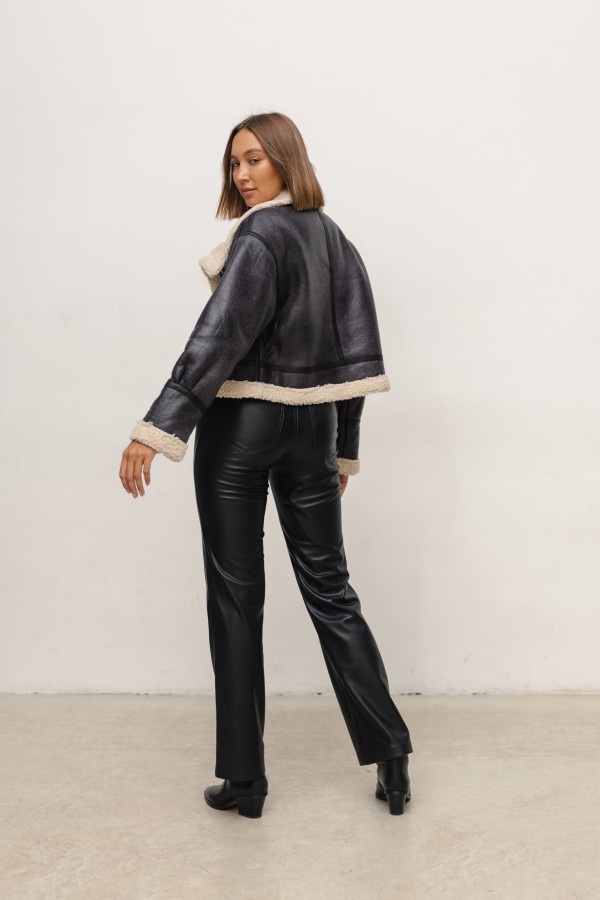 UD06 Shearling Jacket Black