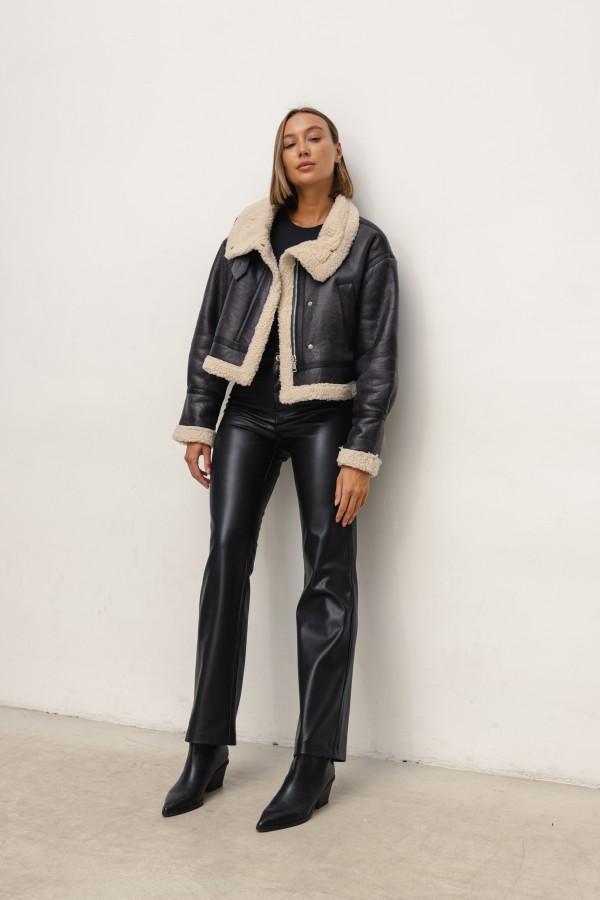 UD06 Shearling Jacket Black