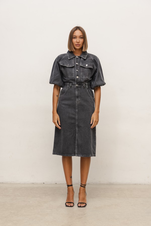 Alice Denim Dress Black