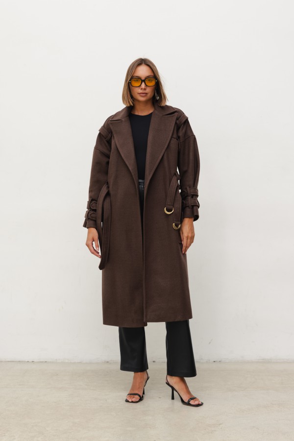 Mark Wool Coat Chocolate