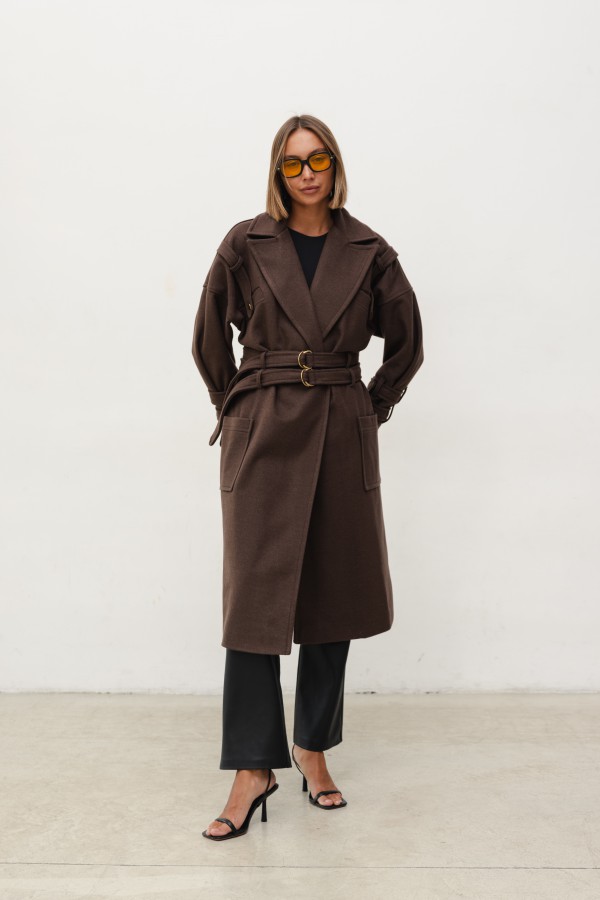Mark Wool Coat Chocolate