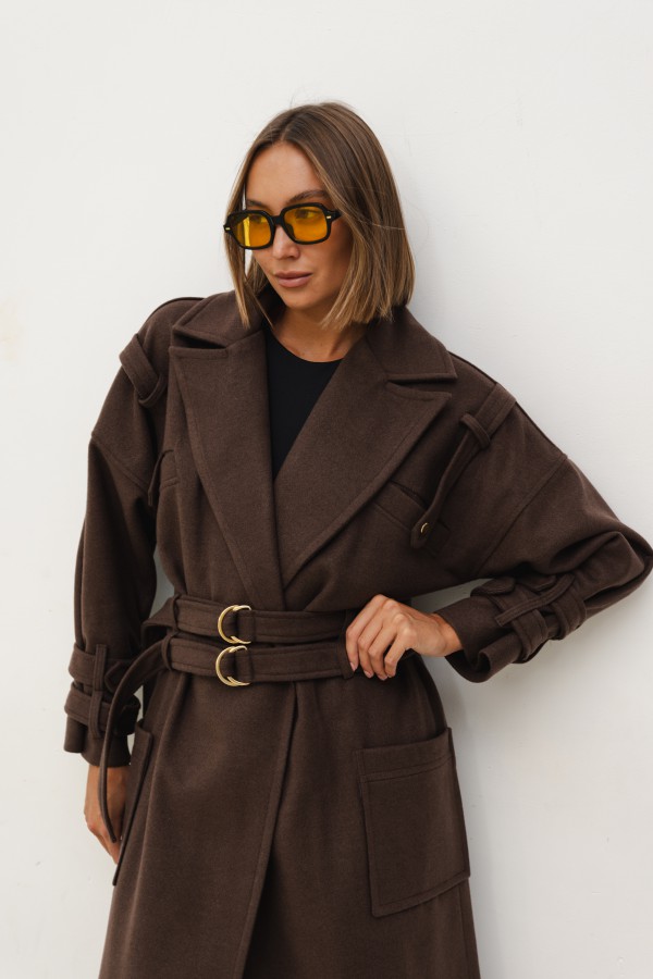 Mark Wool Coat Chocolate