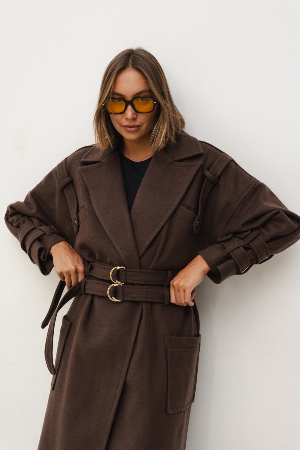 Mark Wool Coat Chocolate