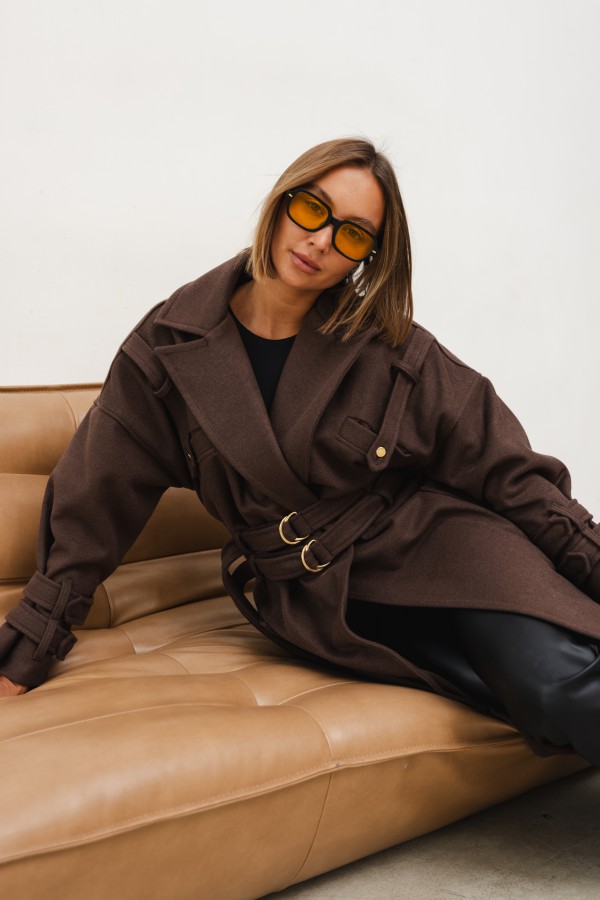 Mark Wool Coat Chocolate
