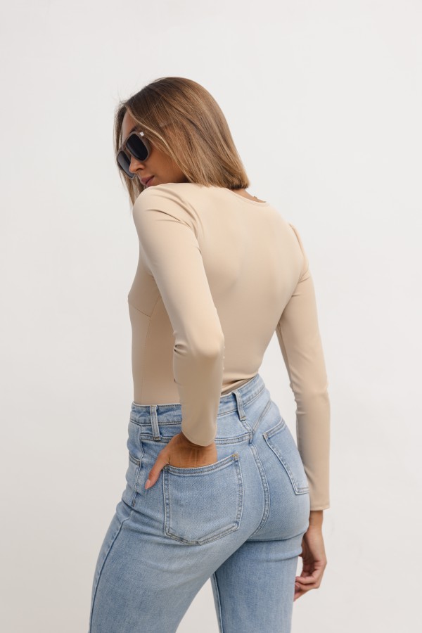 Luise Body Beżowe