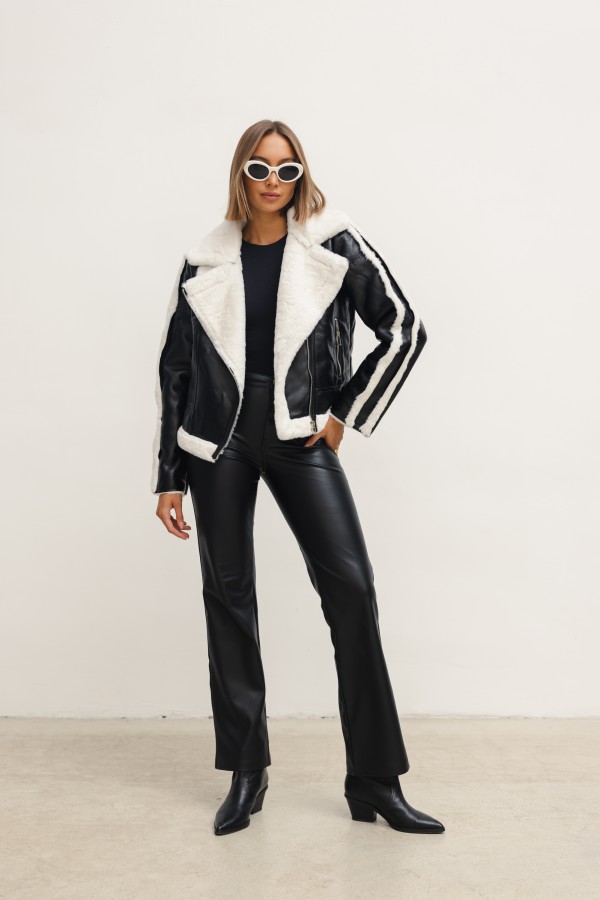 H552 Shearling Jacket Black