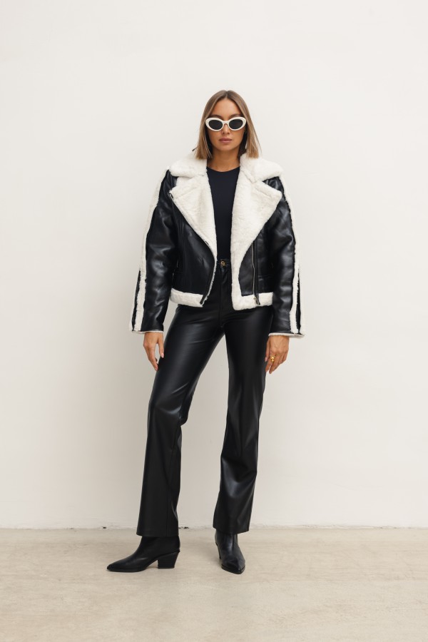 H552 Shearling Jacket Black