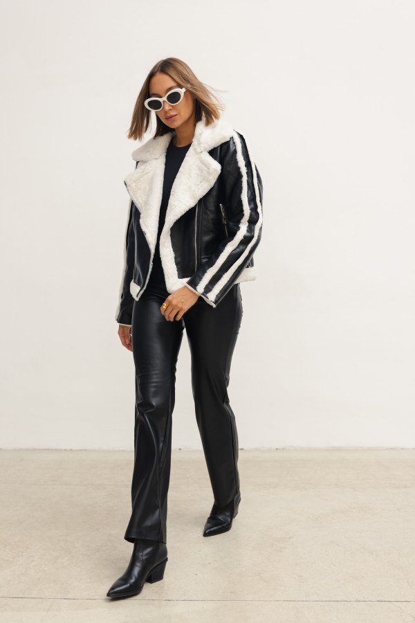 H552 Shearling Jacket Black