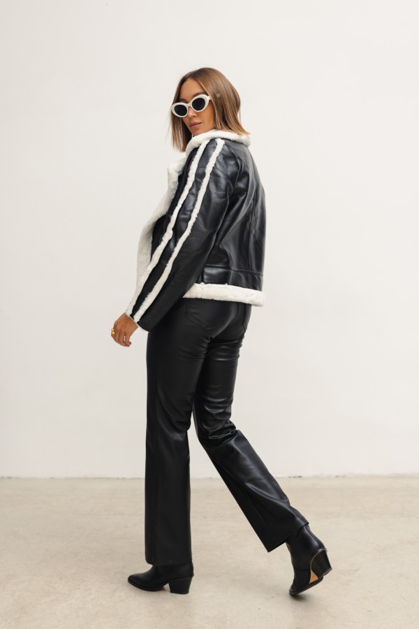 H552 Shearling Jacket Black