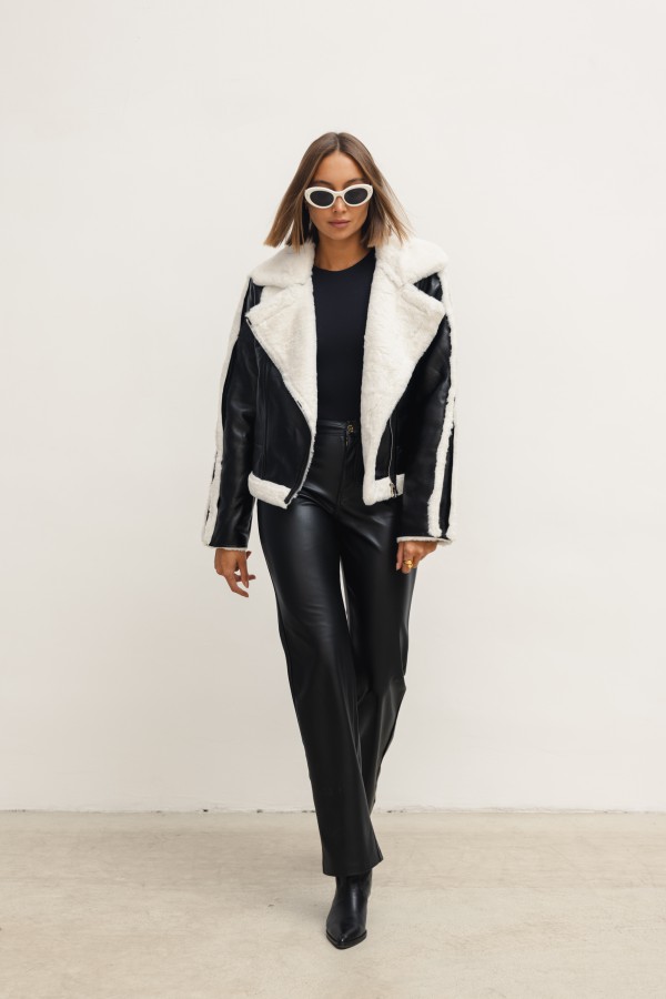 H552 Shearling Jacket Black