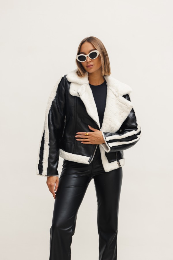 H552 Shearling Jacket Black