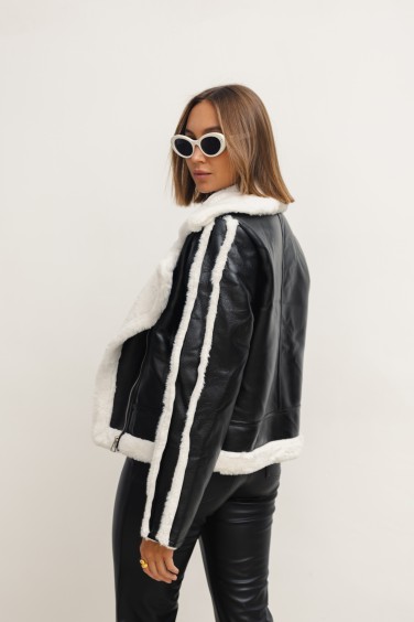 H552 Shearling Jacket Black