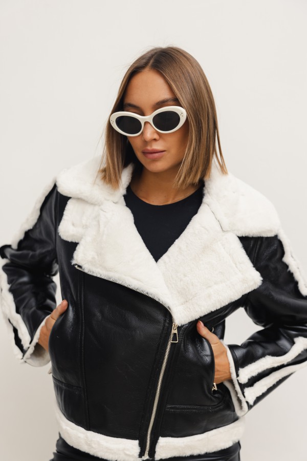 H552 Shearling Jacket Black