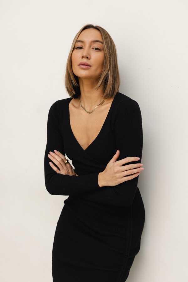 Ivy Komplet Dzianinowy Czarny