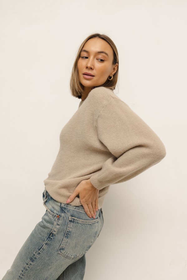 Paul Alpaca Sweater Mocca