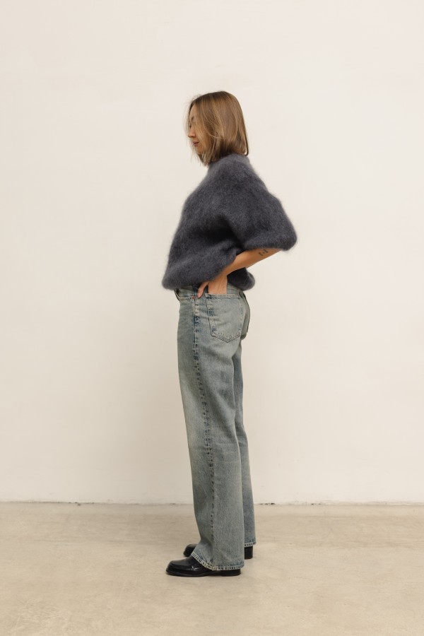 Steven Moherowy Sweter Grafit Premium