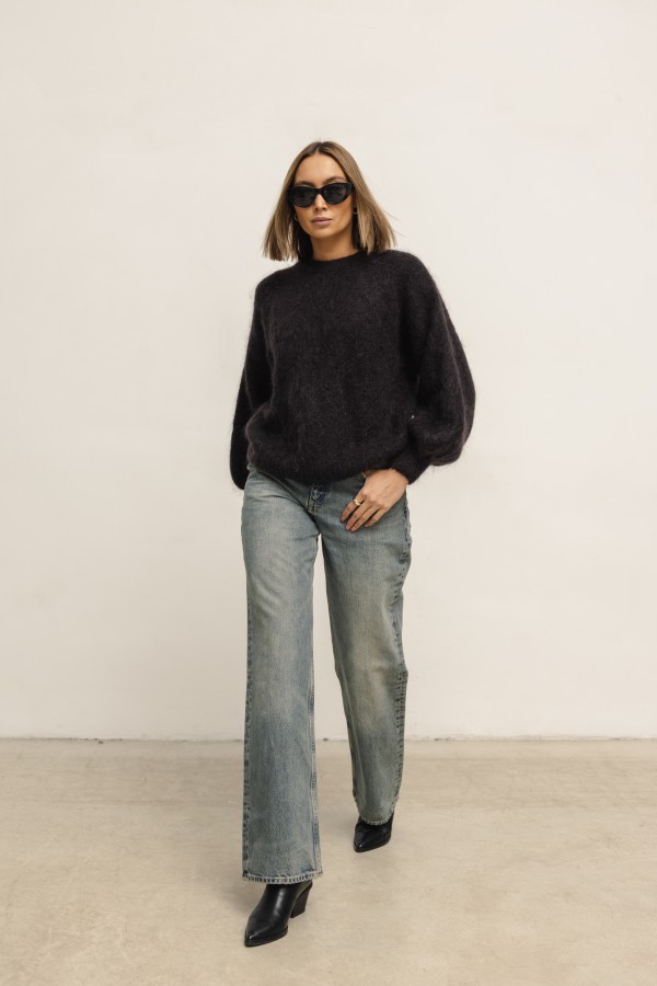 Nicolas Mohair Sweater Chocolate