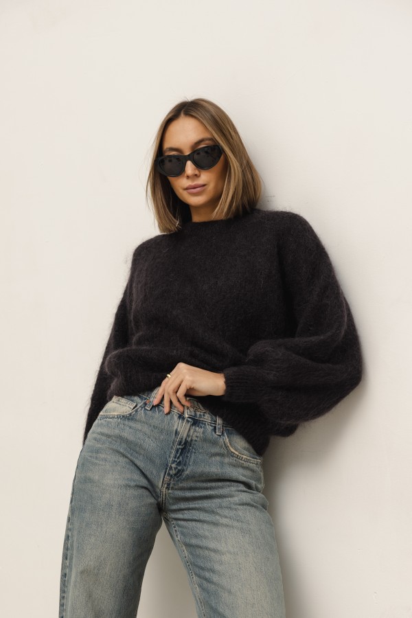 Nicolas Mohair Sweater Chocolate