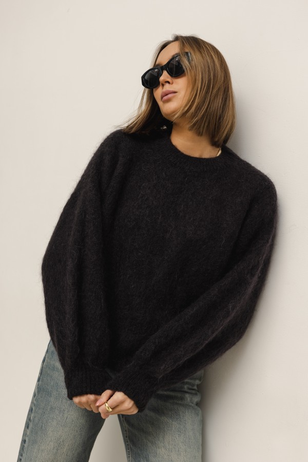 Nicolas Mohair Sweater Chocolate