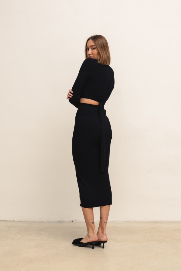 Anya Knit Set Black