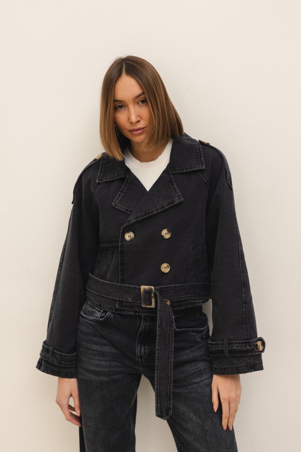 OX9072 Denim Jacket Black