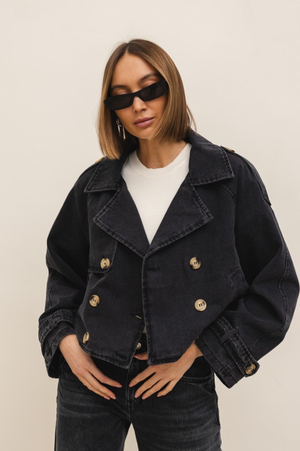 OX9072 Denim Jacket Black