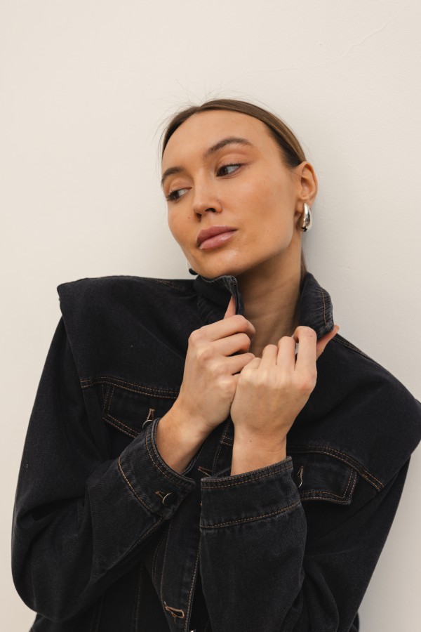 9075 Denim Jacket Black