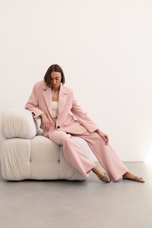 Paris Spodnie Pudrowy Róż