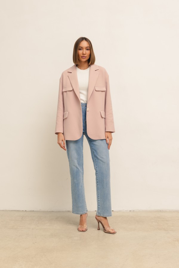 Margo Marynarka Oversize Róż