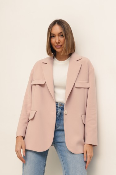 Margo Marynarka Oversize Róż