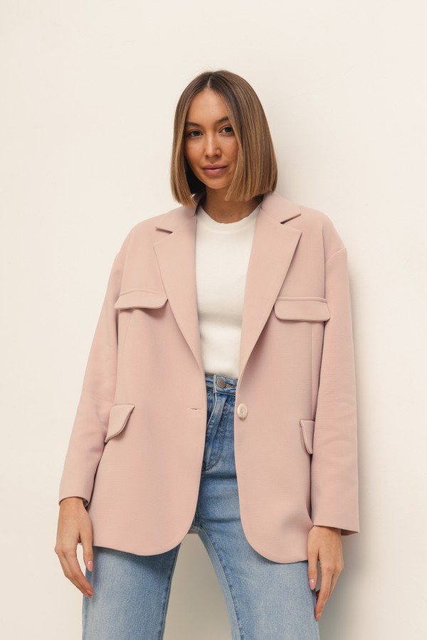 Margo Marynarka Oversize Róż