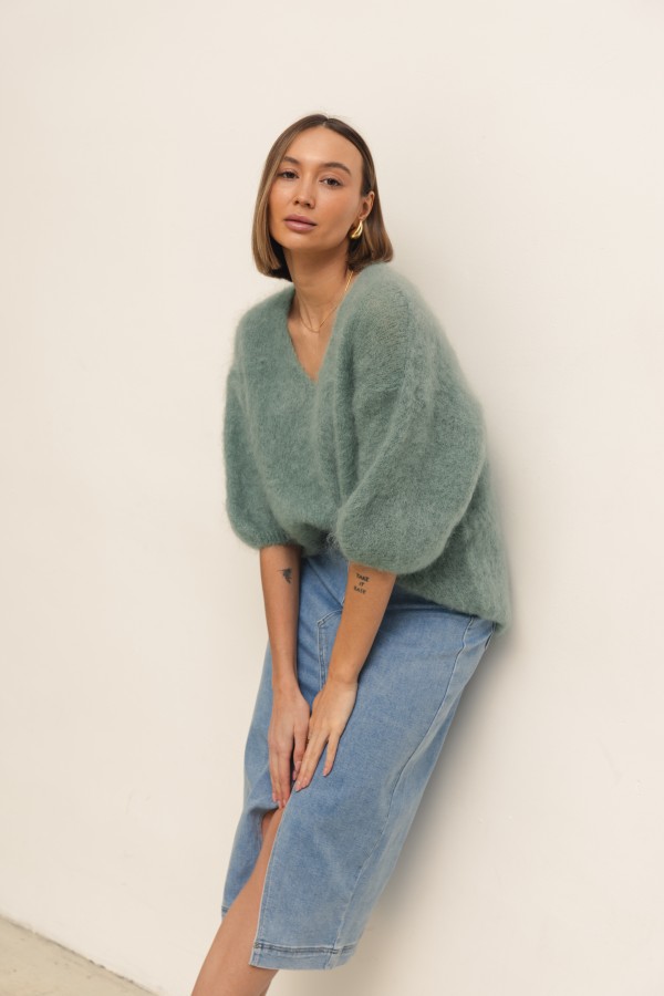 QH019 Spódnica Jeansowa