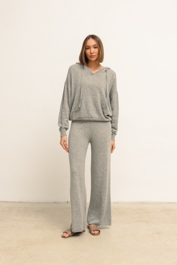 Maxim Sweter Dzianinowy Gray