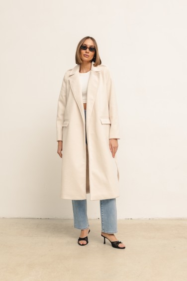 Paul Wool Coat Ecru