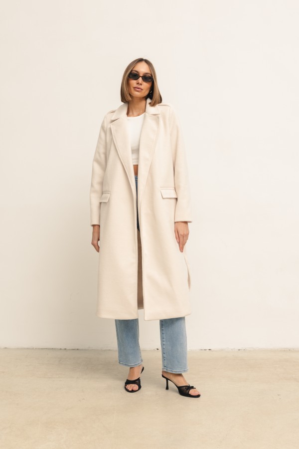Paul Wool Coat Ecru