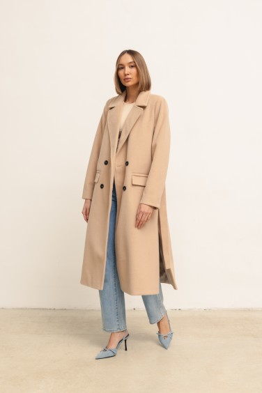 Dallas Wool Coat Light Beige