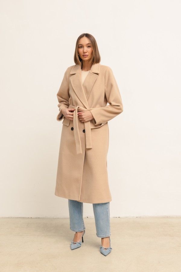 Dallas Wool Coat Light Beige
