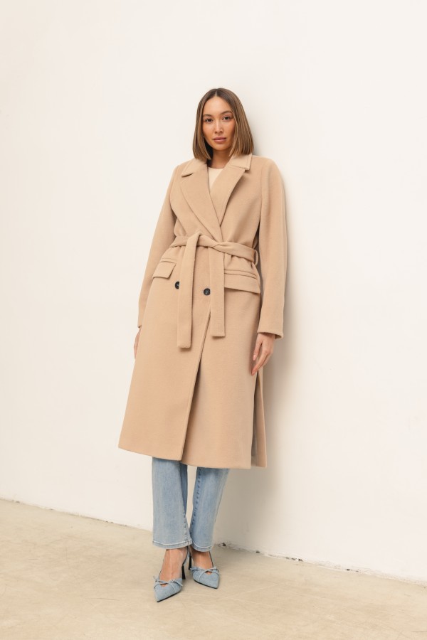 Dallas Wool Coat Light Beige