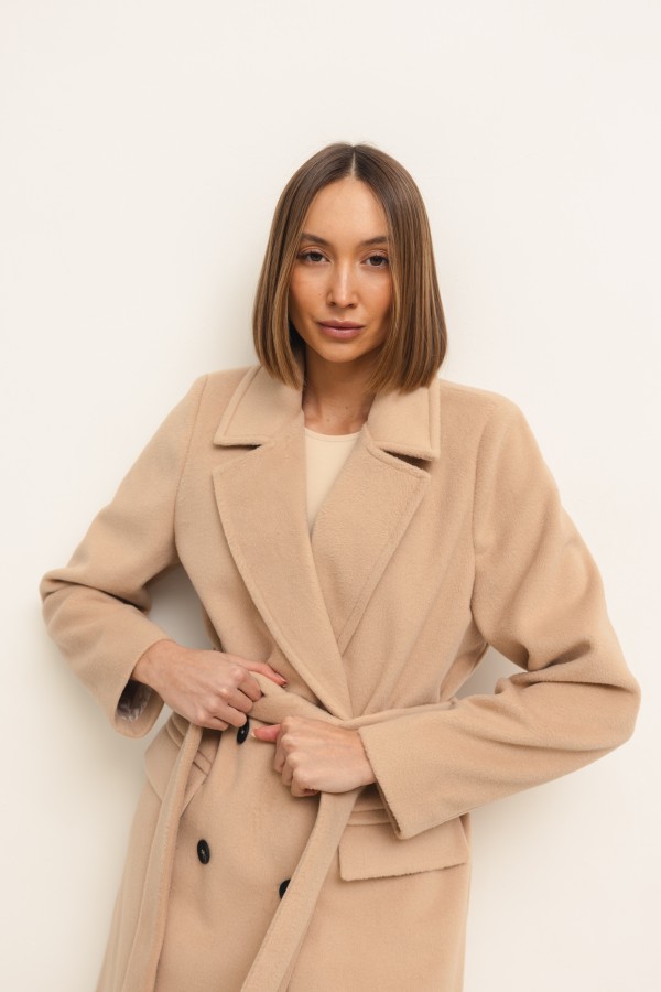 Dallas Wool Coat Light Beige