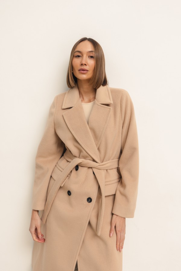 Dallas Wool Coat Light Beige