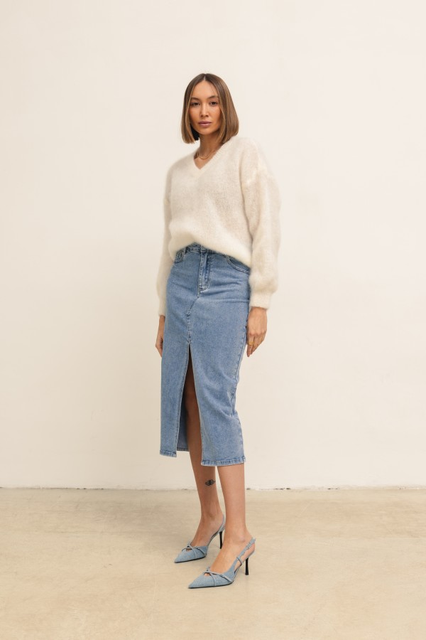 Jason Mohair Sweater Ecru