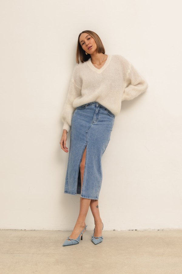 Jason Mohair Sweater Ecru