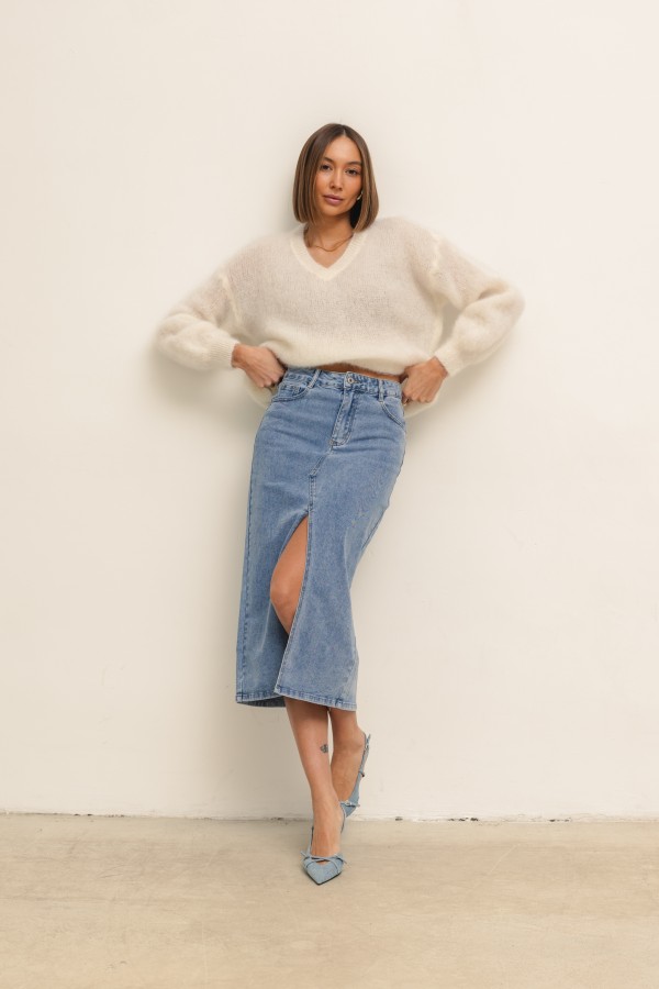 Jason Mohair Sweater Ecru
