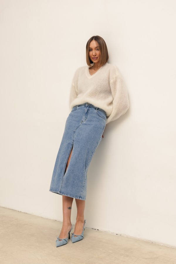 Jason Mohair Sweater Ecru