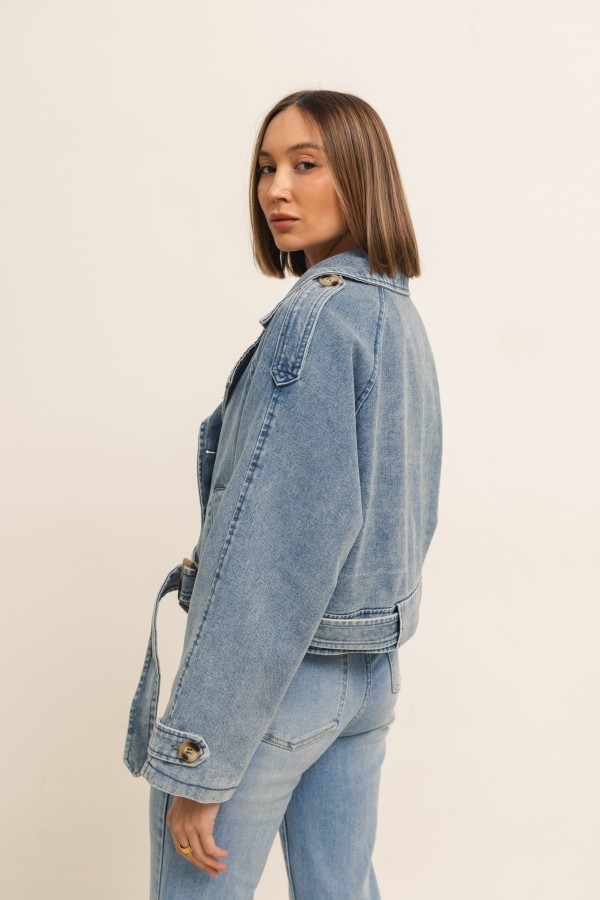 OX9072 Kurtka Jeansowa Blue
