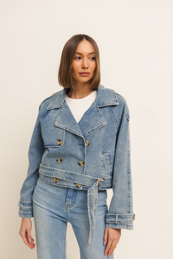 OX9072 Kurtka Jeansowa Blue