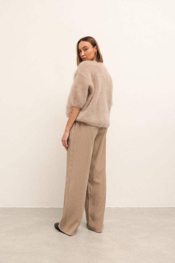 Nevada Wide-Leg Trousers Mocca