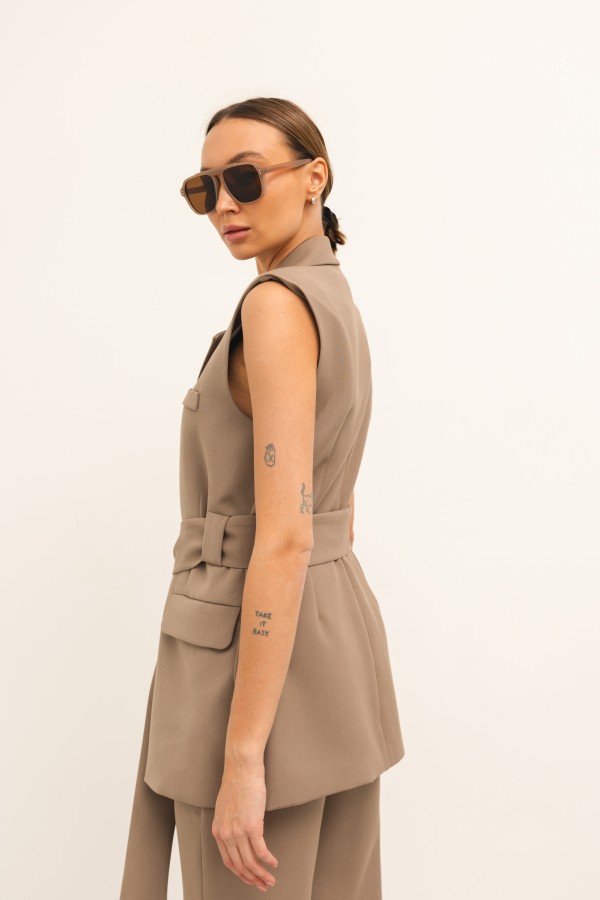 Beverly Tailored Trousers Mocha