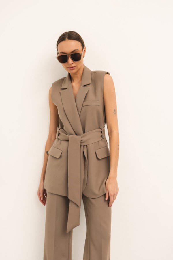 Beverly Tailored Trousers Mocha
